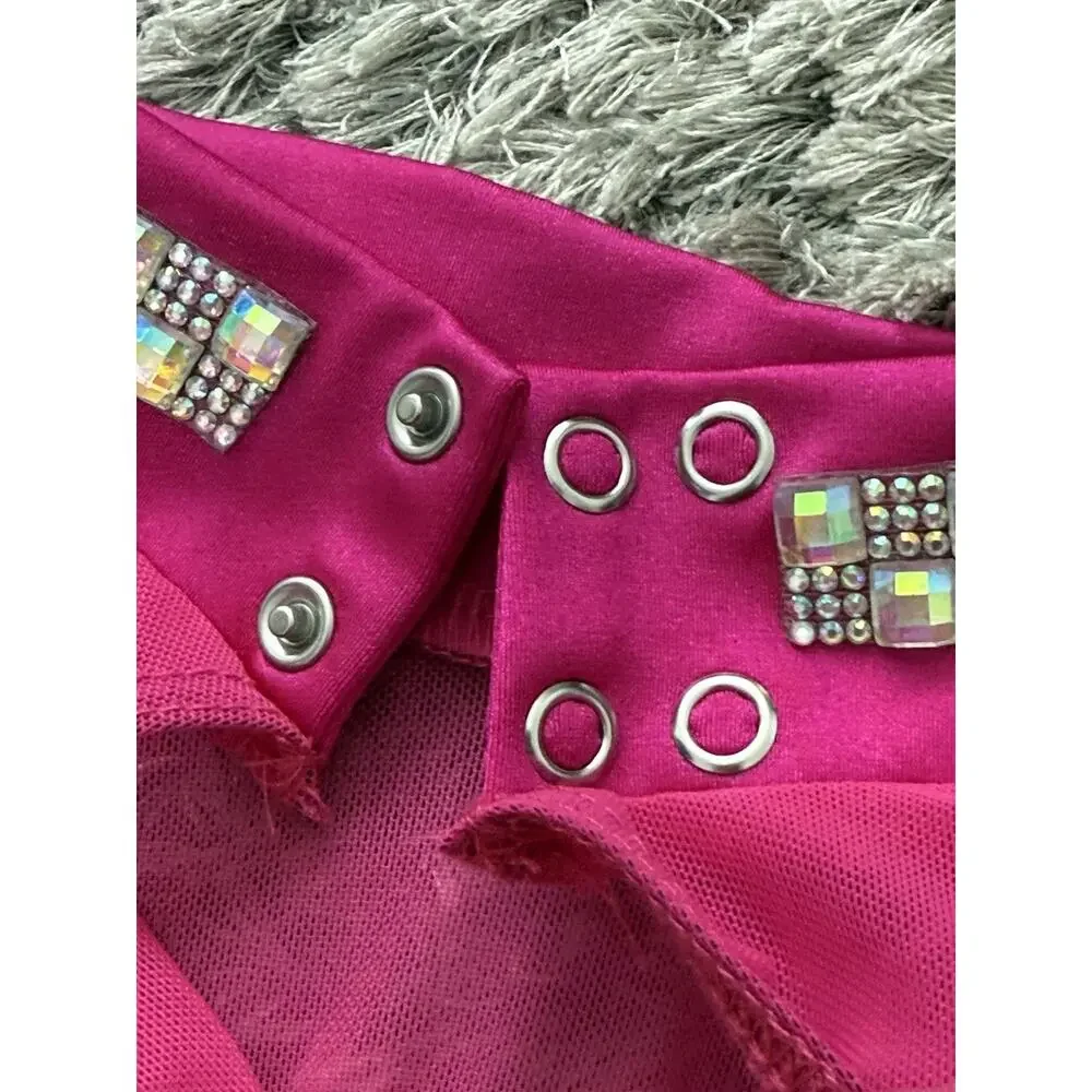 Weissman Showtime Girls Night Out Pink Dance Costume Recital Dress XL Child
